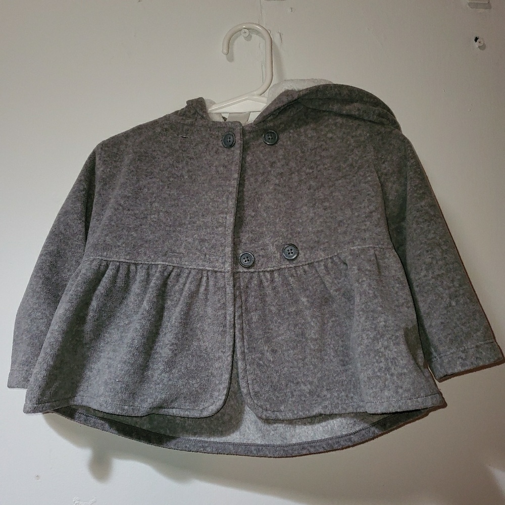Fleece sweater coat